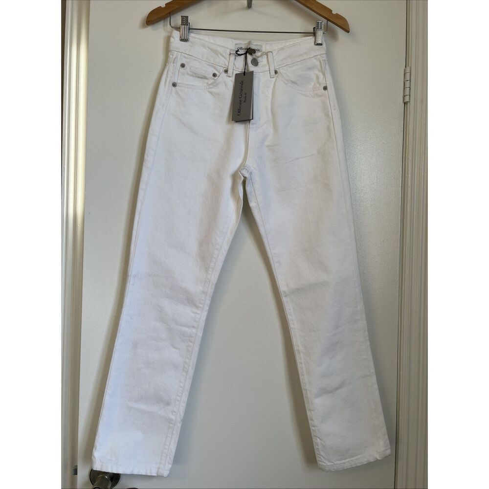 Officine Generale Paris 26 Bret Jeans Japanese White Women's💖NWT/ see details
